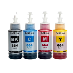 Zestaw tuszy EPSON T6641 CMYK - zamiennik INQ